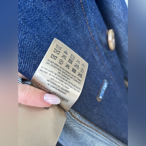 BURBERRY EASTHEATH Denim Jean Long Trench Coat - Picture 11 of 15